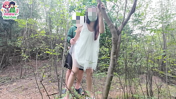 สาวไทยโดนเลียหีในป่า ก่อนโดนเย็ดเสียงครวญครางสุดเร่าร้อน