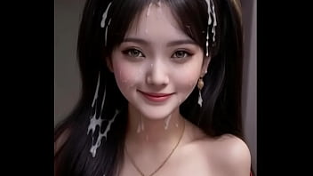 Gadis-gadis Hanfu Putih Imut Tersiram Cairan Panas, Tersipu Malu Dengan Senyum Genit