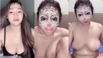 Aksi Panas Miss Azkia Telanjang Bulat Dengan Lingerie Hitam Yang Menggoda