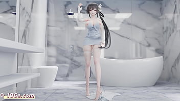 碧蓝航线镇海热辣3d国漫vam裸舞抖音风mmd纯舞 性感诱惑3d成人动漫