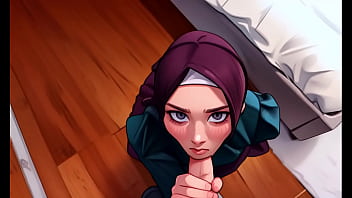 Gadis Muslimah Berhijab Tunduk Dan Lumatkan Batangku Dengan Penuh Nafsu