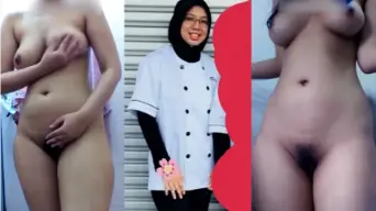 Renata Berhijab Mengocok Hingga Muncrat Deras Di Video Viral 05