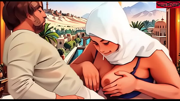 Wanita Berhijab Anime Menggesekkan Payudaranya Ke Batangku