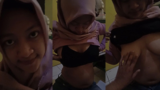 Indo Hijab Hot Main Di Kost Pacar Digoyang Ganas