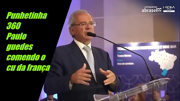 Paulo Guedes Lambendo O Cu Da França