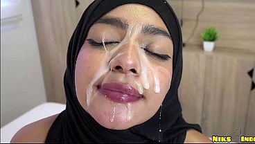 Gadis Hijab Abg Digarap Keras Sampai Banjir Air Mani