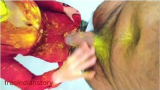 Pasangan Kotor Main Chuda Chudi Di Holi, Basah Kuyup Dan Panas.