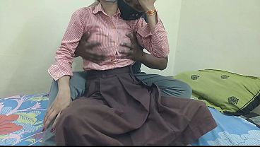 Cewek Kuliahan India Digebukin Kontol Pacar Di Kamar Kosan, Crot Di Dalem